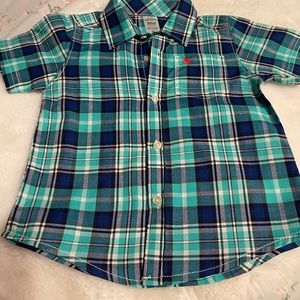 Carters Boys 24 months plaid button down shirt